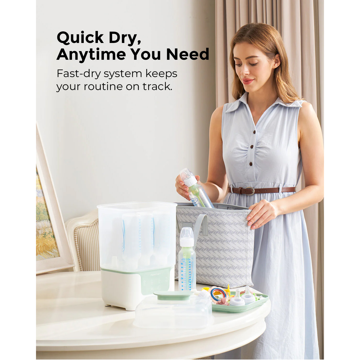 Momcozy stérilisateur et sèche biberons 4-en-1 Momcozy stérilisateur et sèche biberons 4-en-1