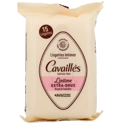 Cavailles Lingettes Intimes Extra-Doux x15