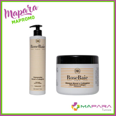 RoseBaie Duo Monoï Collagène Masque et Shampoing