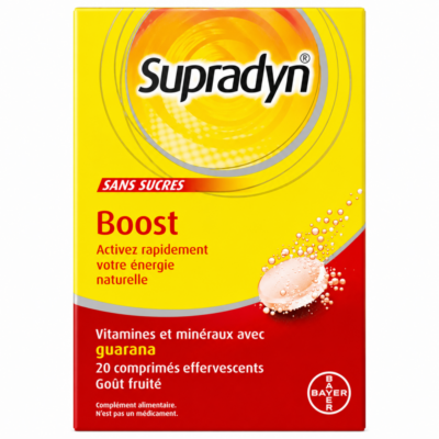 Supradyn boost effervescents 20 comprimés