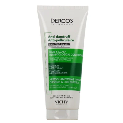 Vichy dercos après-shampoing traitant anti-pelliculaire cheveux et cuir chevelu 200ml