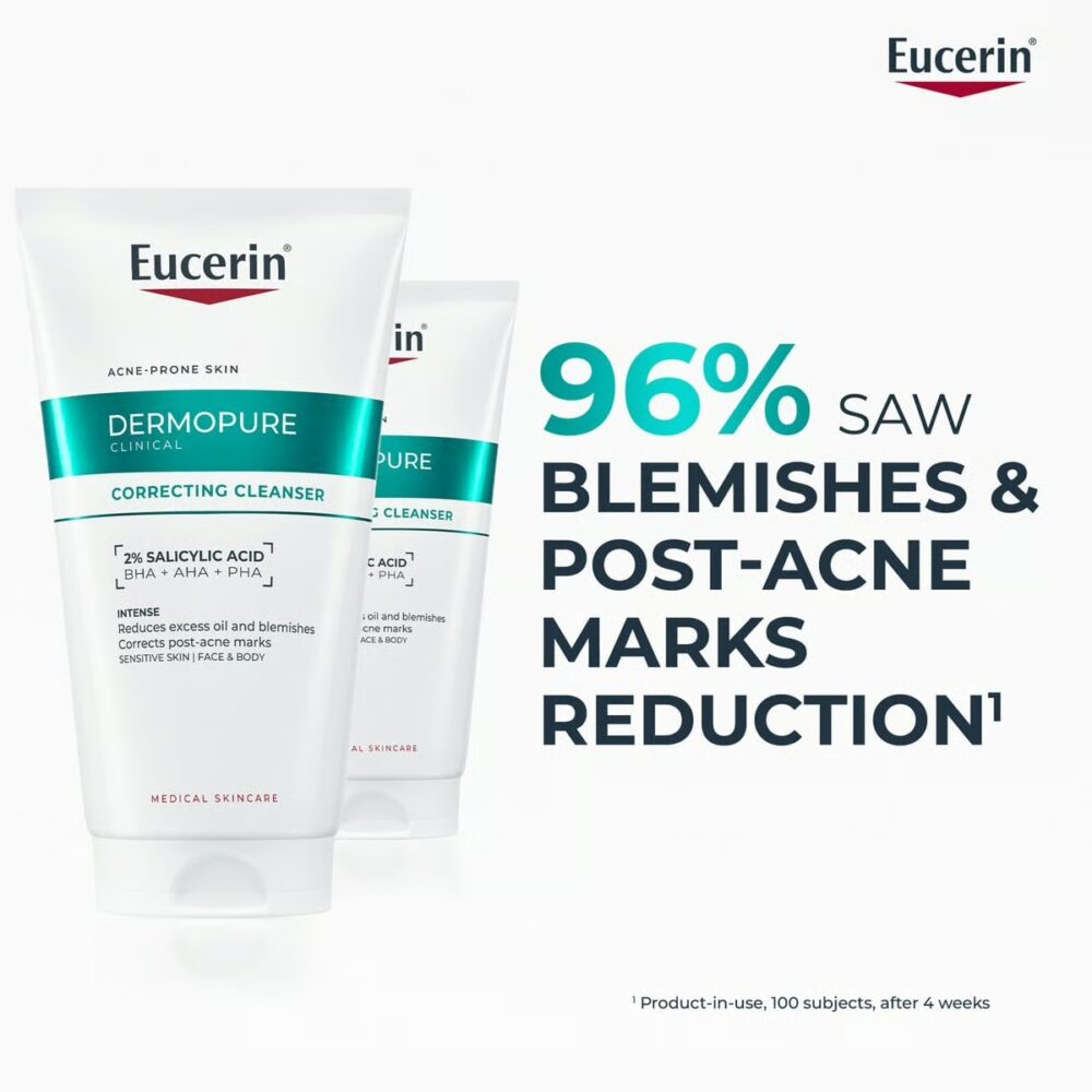 Eucerin dermopure clinical gel nettoyant correcteur 150ml