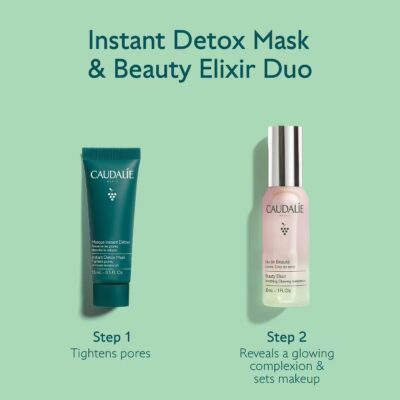 Caudalie duo eau de beauté elixir & masque detox Beauty elixir & detox mask duo gift set