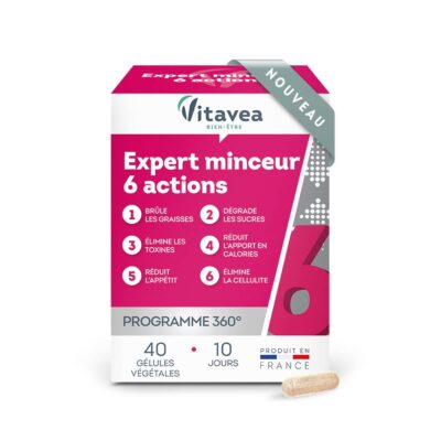 Vitavea Expert Minceur 6 Actions En 1, 40 Gélules