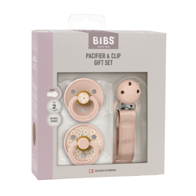 BIBS Coffret Cadeau Jasmine Field Latex Blush 6 à 18 mois