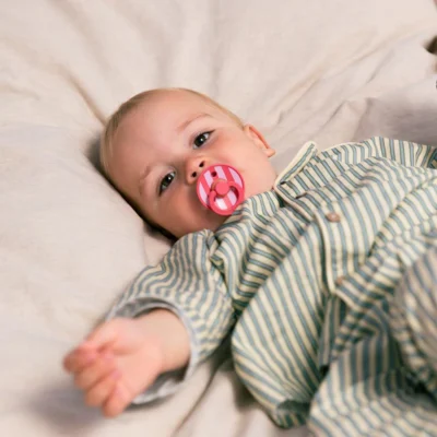 Bibs studio colour 2 sucettes taille 1 baby pink - coral mix 0 à 6 mois