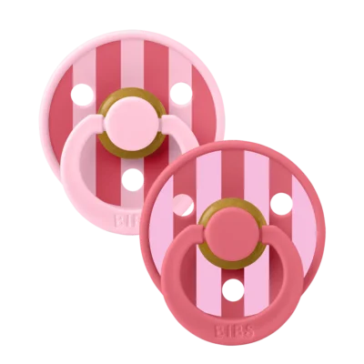 BIBS Studio Colour 2 Sucettes Taille 1 Baby Pink - Coral Mix 0 à 6 Mois