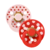 BIBS Studio Colour 2 Sucettes Taille 1 Polka - Blossom - Candy Apple 0 à 6 Mois