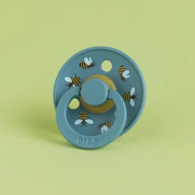 Bibs studio colour 2 sucettes taille 2 bumblebee breeze – petrol 6 à 18 mois