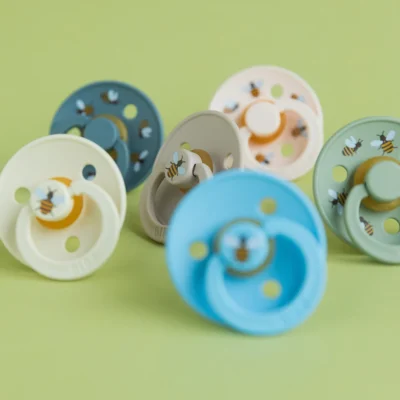 BIBS Studio Colour 2 Sucettes Taille 2 Bumblebee Breeze – Petrol 6 à 18 Mois