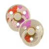 BIBS Studio Colour 2 Sucettes Taille 2 Morning Bloom – Vanilla Mix 6 à 18 Mois