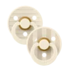 BIBS Studio Colour 2 Sucettes Taille 2 Pin - Ivory Vanilla Mix 6 à 18 Mois