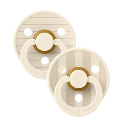 BIBS Studio Colour 2 Sucettes Taille 2 Pin - Ivory Vanilla Mix 6 à 18 Mois
