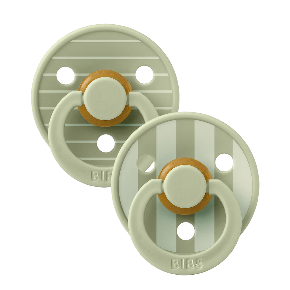 BIBS Studio Colour 2 Sucettes Taille 2 Pin – Sage Mix 6 à 18 Mois