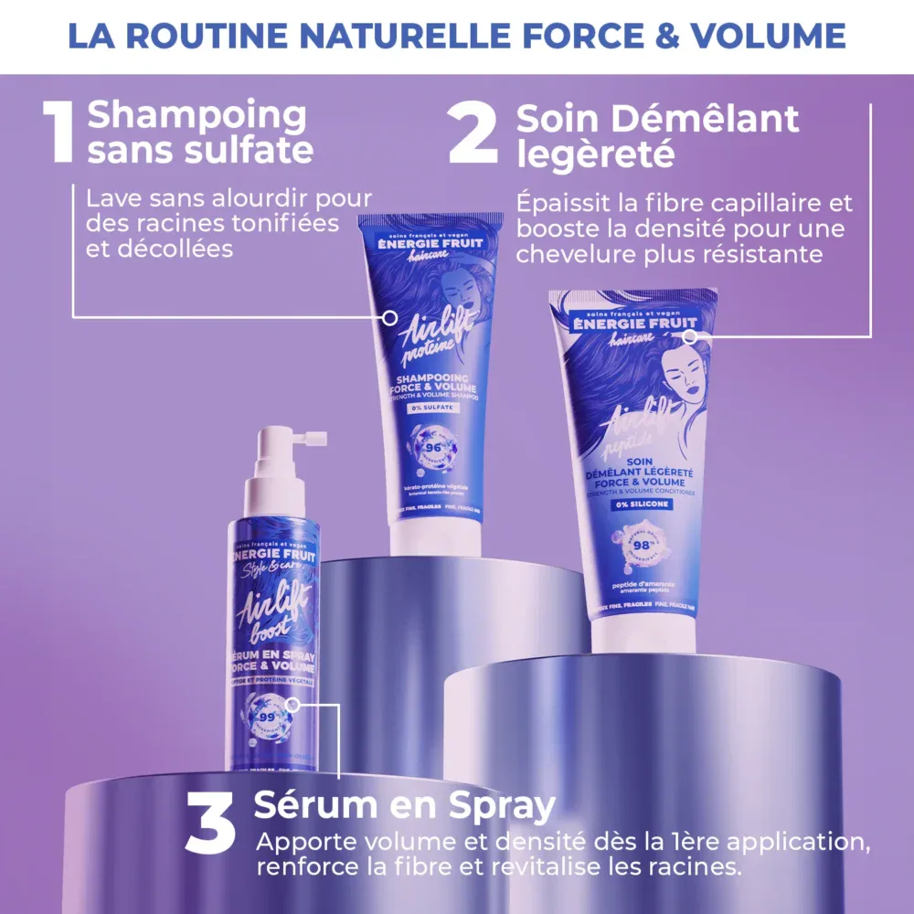 Energie fruit airlift peptide soin démêlant légèreté force et volume 200ml