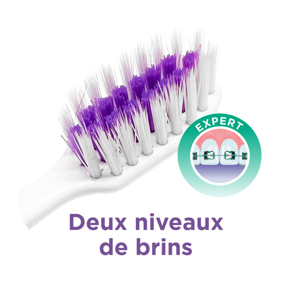 Gum brosse à dents electrique sonic ortho blanche 4102