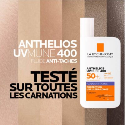 La roche posay anthelios uvmune 400 fluide anti-taches spf 50+ sans parfum 50ml