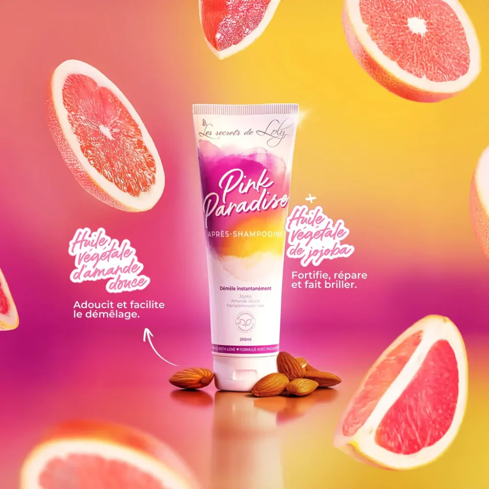 Les secrets de loly après-shampoing pink paradise 250ml