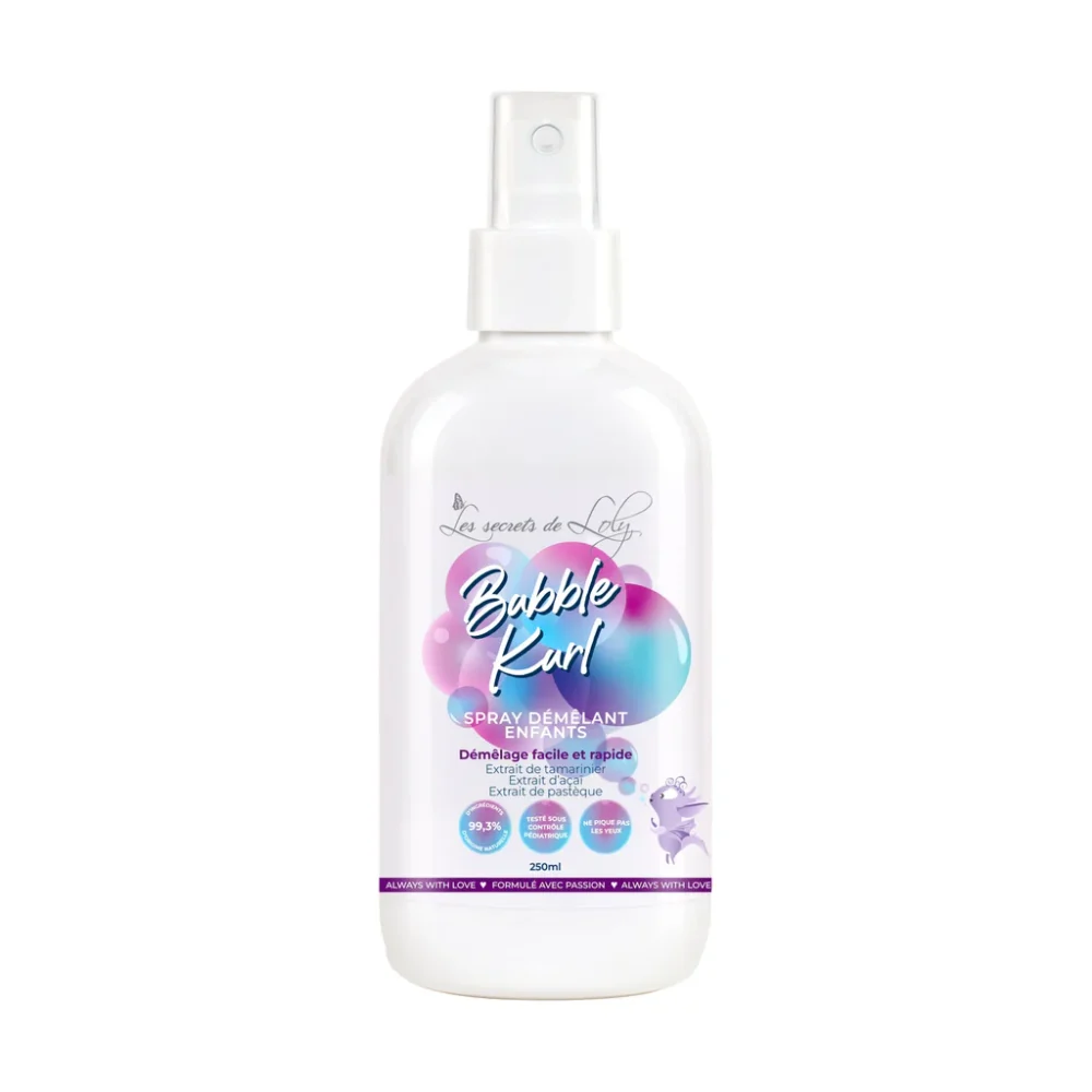 Les secrets de loly bubble kurl spray démêlant enfant 250ml
