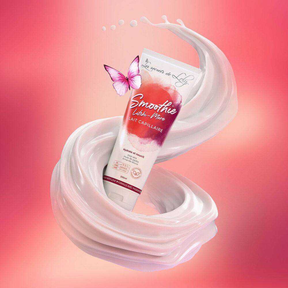 Les secrets de loly lait capillaire smoothie litchi-mûre 250ml