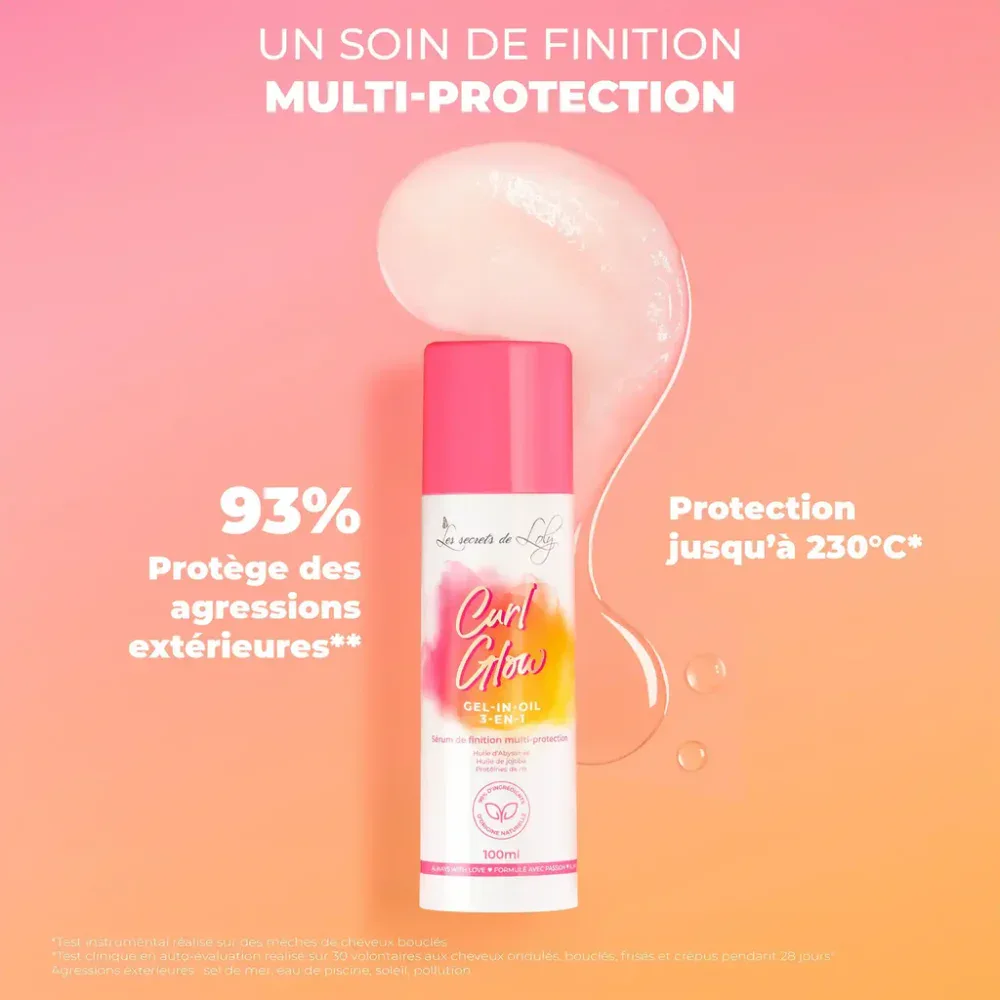 Les secrets de loly sérum de finition multi-protection curl glow 100ml