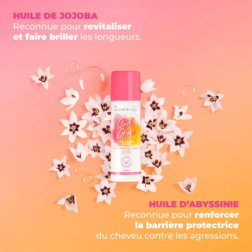 Les secrets de loly sérum de finition multi-protection curl glow 100ml