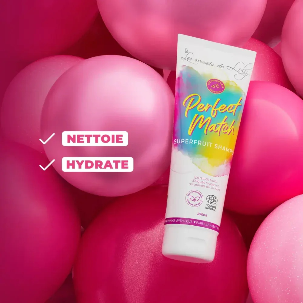 Les secrets de loly shampoing superfruit perfect match bio 250ml