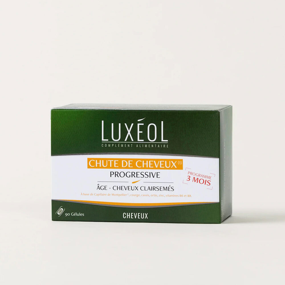 Luxéol chute de cheveux progressive 3 mois 90 gélules