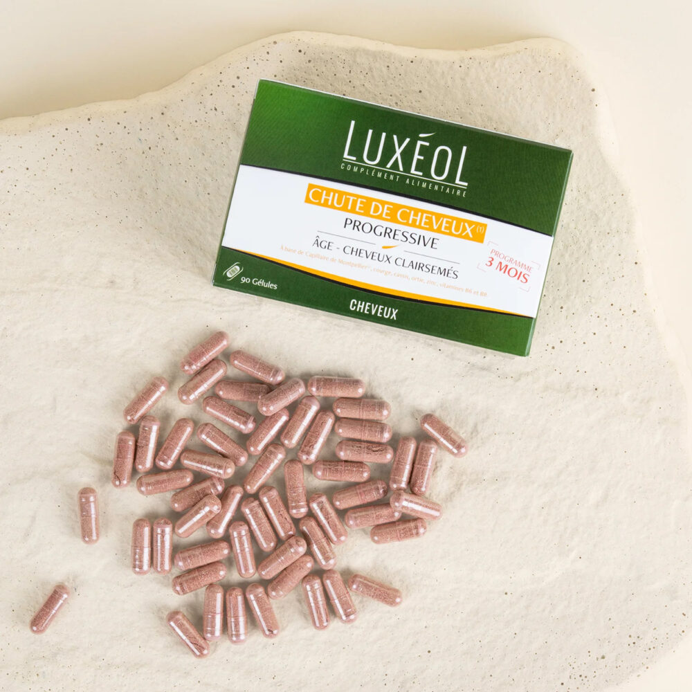 Luxéol chute de cheveux progressive 3 mois 90 gélules
