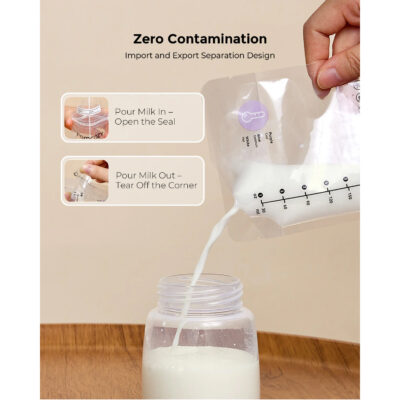 Momcozy lot de 8 sacs de conservation de lait maternel ms001 180ml