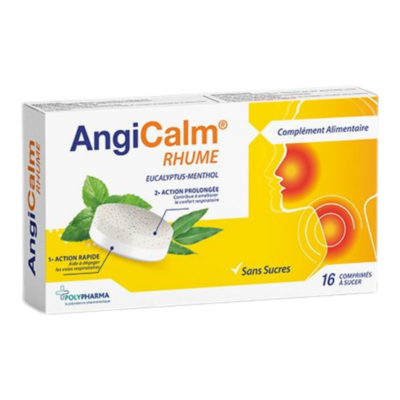 Polypharma Angicalm Rhume 16 Comprimes