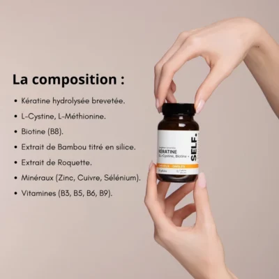 Self nutricare keratine & lcystine biotine+ 60 gelules