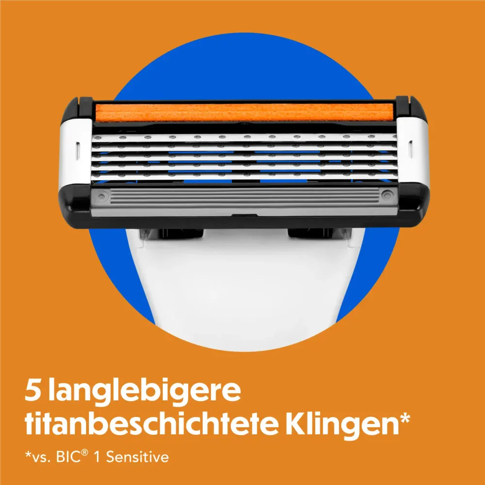 Bic recharges de lames de rasoir homme hybrid flex 5 4 piéces