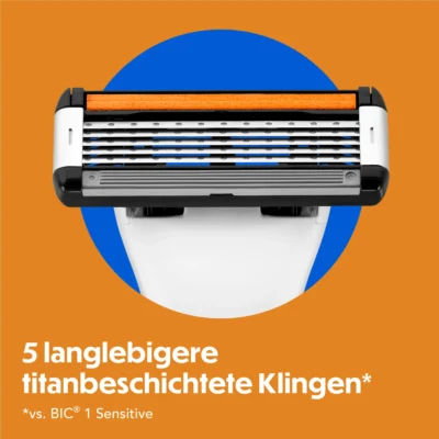 Bic recharges de lames de rasoir homme hybrid flex 5 4 piéces