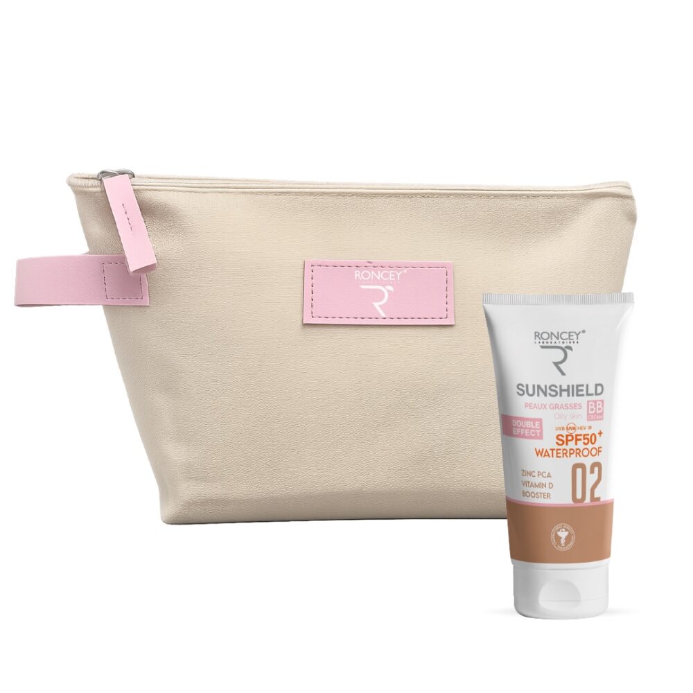 Roncey ecran sunshield waterproof peau sèche spf50+ teinte 02 50ml