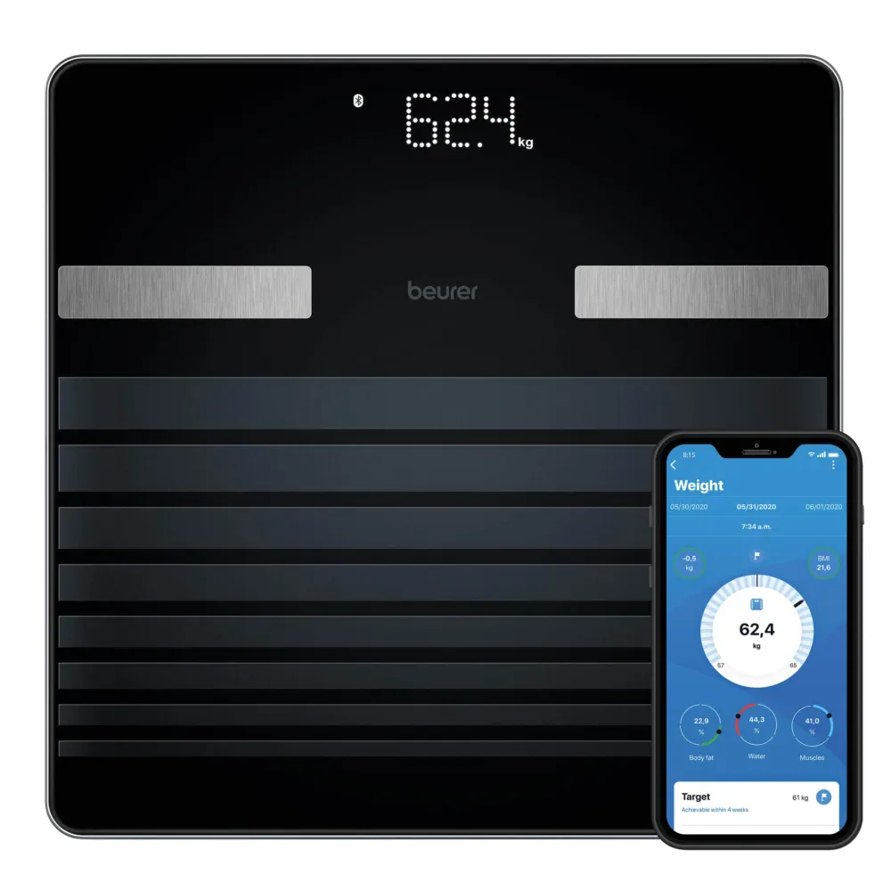 Beurer bf 451 pèse personne électronique limited edition, bluetooth