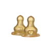 BIBS 2 Tétines de Biberon Débit Moyen en Latex