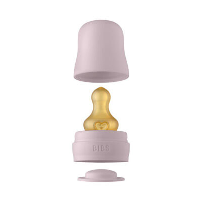 Bibs biberon en verre set complet débit lent dusky lilac 0 mois et + 110ml Bibs biberon en verre set complet débit lent dusky lilac 0 mois et + 110ml