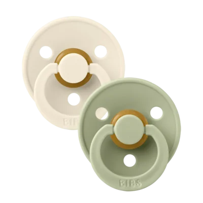 BIBS Colour 2 Sucettes Taille 1 Ivory - Sage 0 à 6 Mois