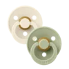 BIBS Colour 2 Sucettes Taille 3 Ivory – Sage 18 mois+