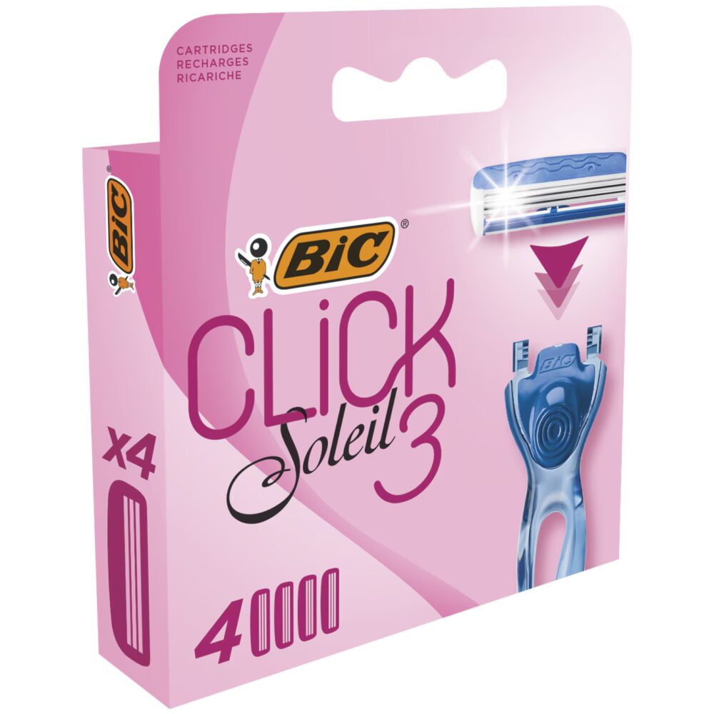 Bic 4 recharges de lames click 3 soleil