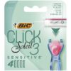 Bic Click 3 Soleil Sensitive Recharges Rasoir Femme 3 Lames Mobiles 4 Piéces
