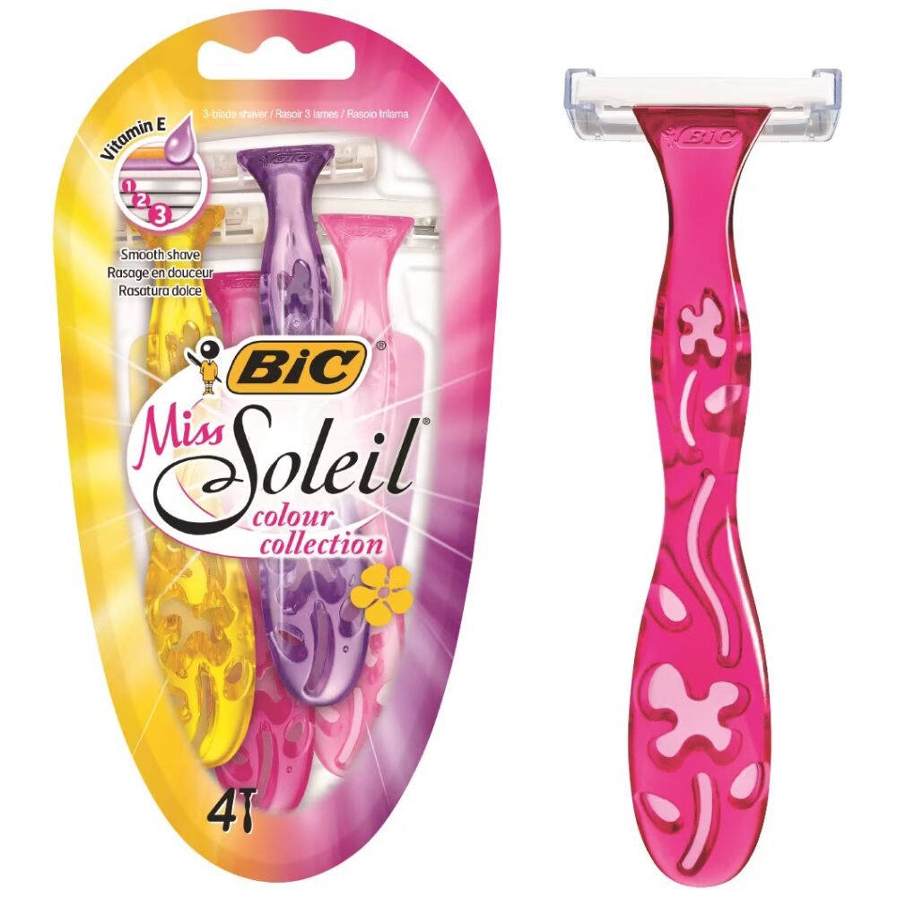 Bic miss soleil rasoirs jetables 3 lames 4 piéces