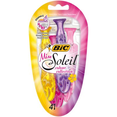 Bic Miss Soleil Rasoirs Jetables 3 lames 4 Piéces