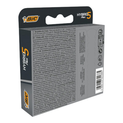 Bic recharges de lames de rasoir homme hybrid flex 5 4 piéces