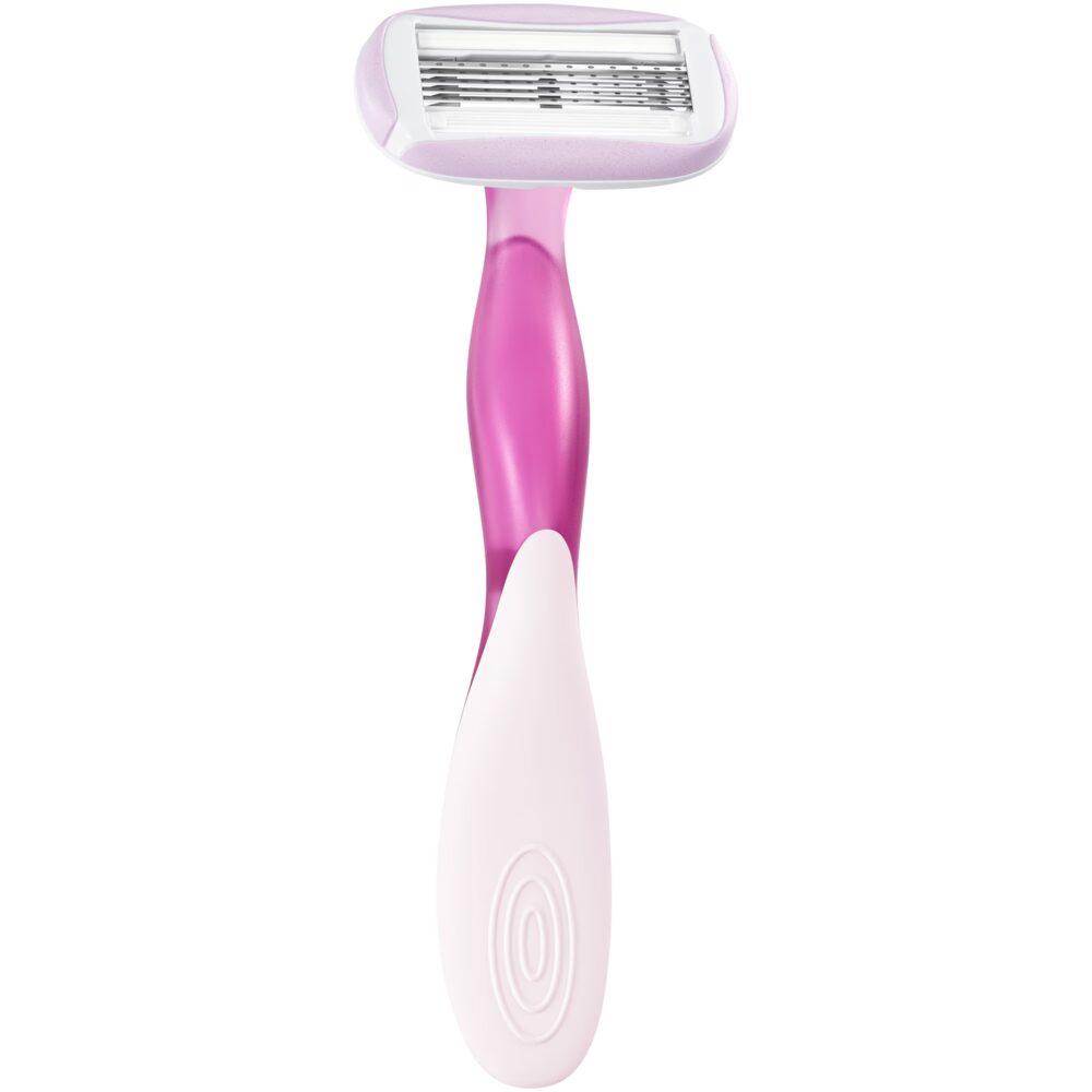 Bic soleil escape rasoirs femmes 5 lames rose et magnolia enrichie en huile d’amande douce 2 pieces