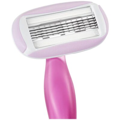 Bic Soleil Escape Rasoirs Femmes 5 Lames Rose et Magnolia Enrichie en Huile D’Amande Douce 2 Pieces