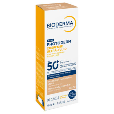 Bioderma photoderm xdefense ultra-fluid spf50+ teinté 40ml – teinte : 02 Bioderma photoderm xdefense ultra-fluid spf50+ teinté 40ml – teinte : 02