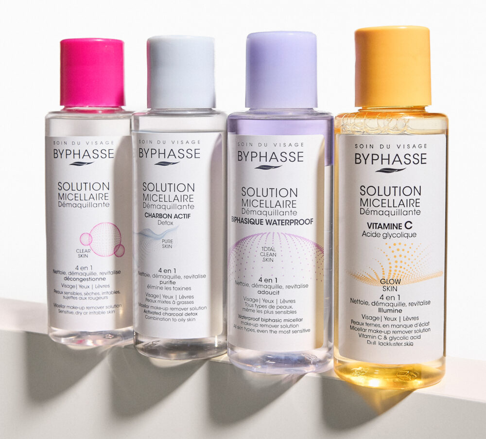 Byphasse solution micellaire demaquillante 4 en 1 biphasique waterproof 100ml