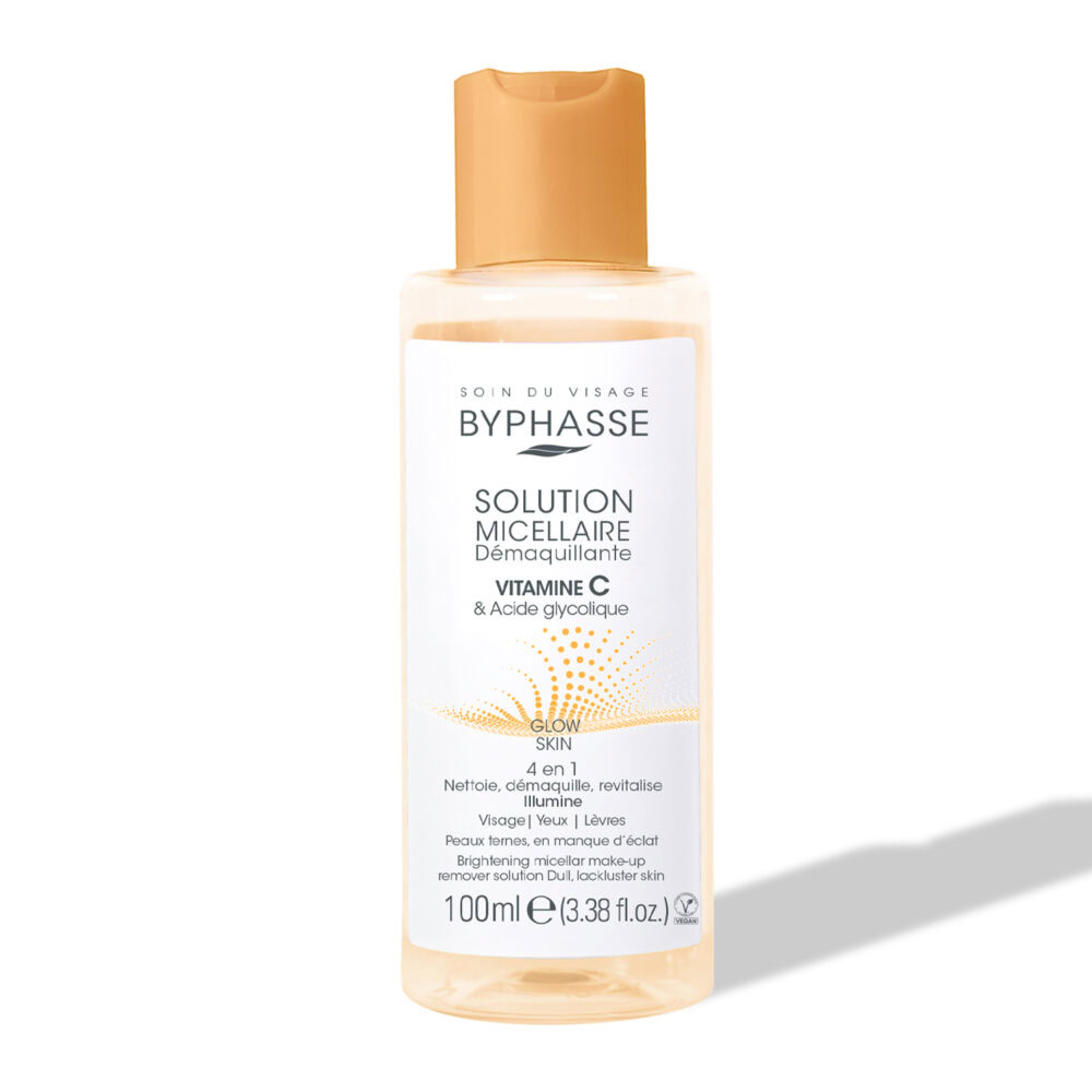 Byphasse solution micellaire démaquillante vitamine c et acide glycolique 100ml
